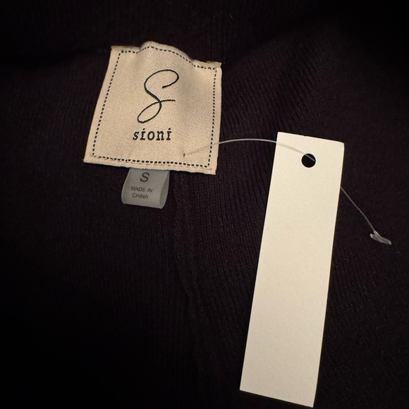 Luxurious Thick Knit High Rise Wide Leg Loungewear Sweater Pants NWT Sioni Small - Picture 4 of 5